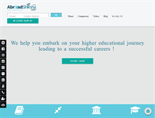 Tablet Screenshot of abroadshiksha.com